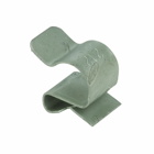 Eaton B-Line series cable support fasteners, Conduit and cable, Flange, 0.012lbs, Flexible conduit/cable fasteners, .06" Min, .13" Max mount size, .375" Min, 0.437" Max cable diameter, Accepts 14/2, 12/2 and 10/2 romex w ground, Zinc plated