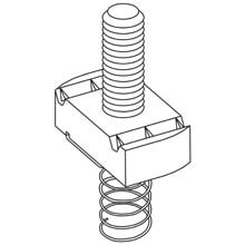 STUD NUT W/ SPRING, 3/8"-16 THREAD SIZE, 3/8" NUT, 1 1/2"