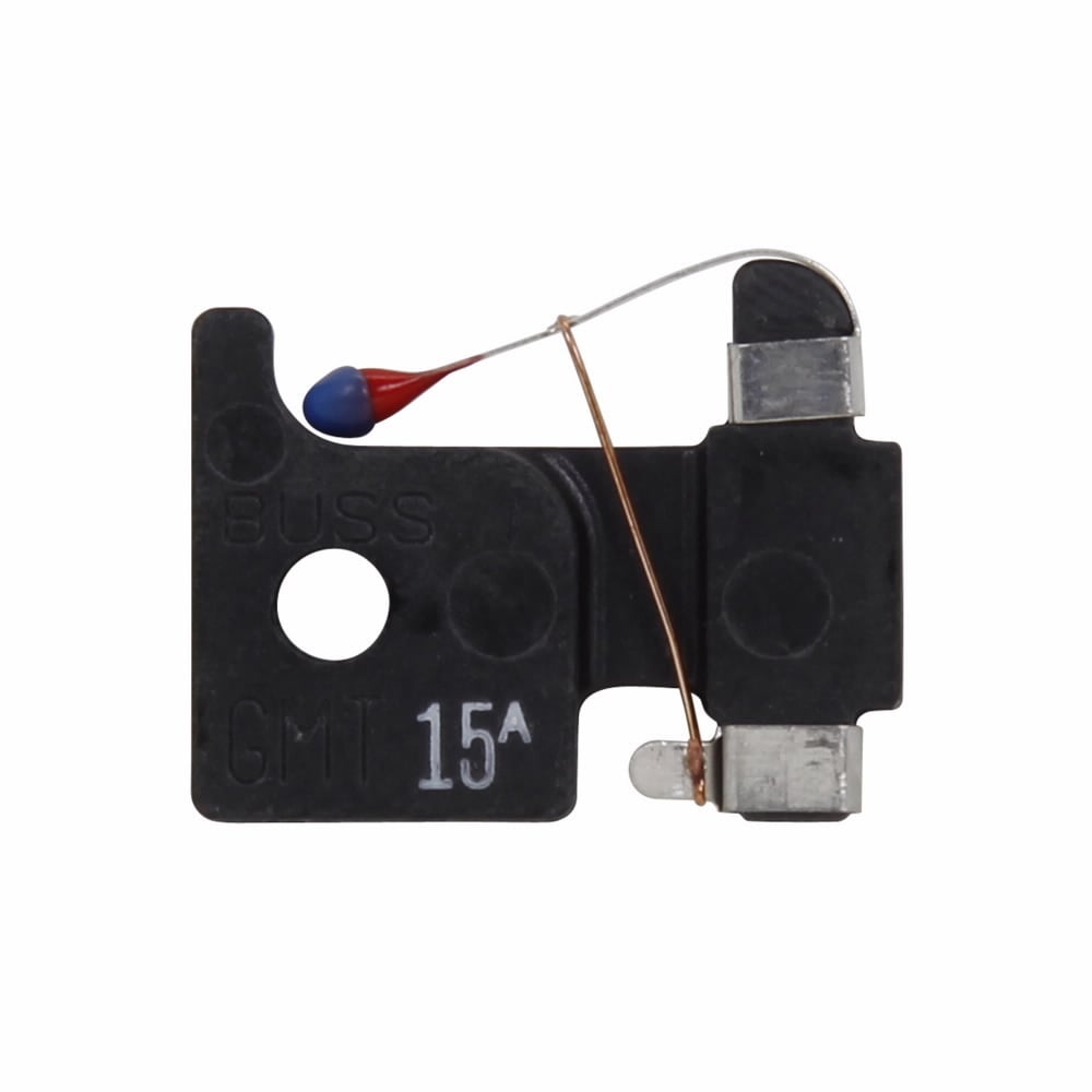 Eaton Bussmann series GMT telecommunication fuse, 125 Vac, 60 Vdc, 3A, 300 AIC at 125 Vac, 450 AIC at 60 Vdc, Non Indicating, Fast-acting, Thermoplastic, Tin-plated beryllium copper terminal