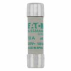 Eaton Bussmann series low voltage 10 x 38 mm cylindrical/ferrule fuse, rated at 500 Volts AC, 10 Amps, 120 kA Breaking capacity, class aM, without indicator, compatible with a CHM Modular fuse holder