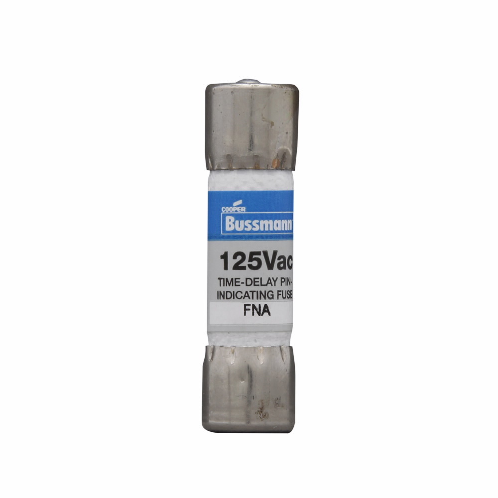 Eaton Bussmann series FNA fuse, Time-delay fuse, Inductive load circuits, electronic circuits, 6.25 A, Dual, Non-indicating, Ferrule end x ferrule end, 10 kAIC at 125 Vac, Silver-plated pin, Standard, 125 V