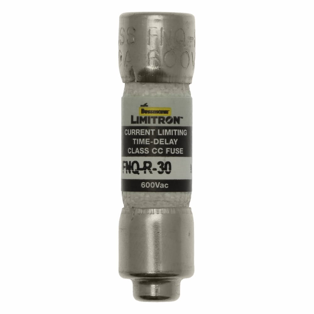 Eaton Bussmann series FNQ-R fuse, 3.5 A, Class CC, Non-indicating, Ferrule end x ferrule end, 12 sec at 200%, 200 kAIC, Melamine tube, Standard, 600 V
