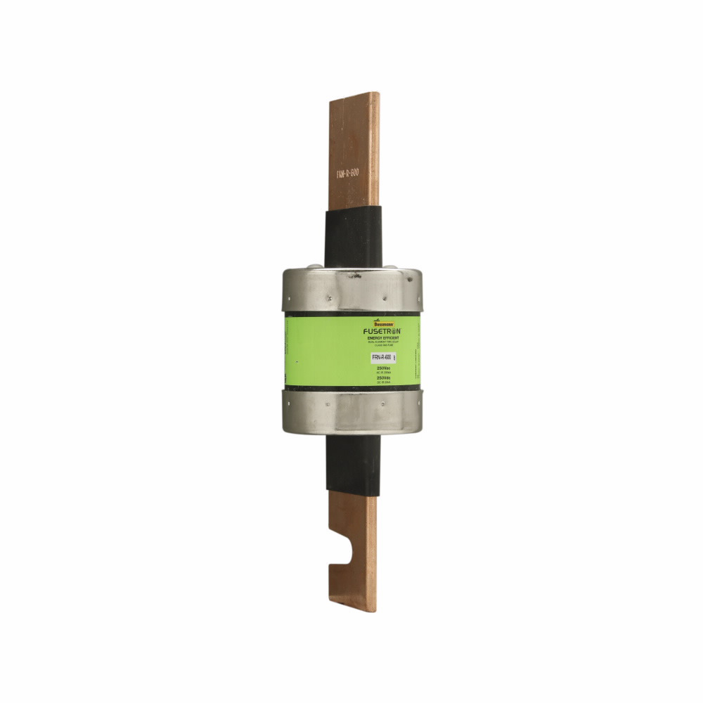 Eaton Bussmann series FRN-R fuse, 450 A, Dual, Class RK5, Non-indicating, Blade end x blade end, 10 sec at 500%, 200 kAIC at 250 V,20 kAIC at 125 Vdc, Standard, 250 V, 125 Vdc