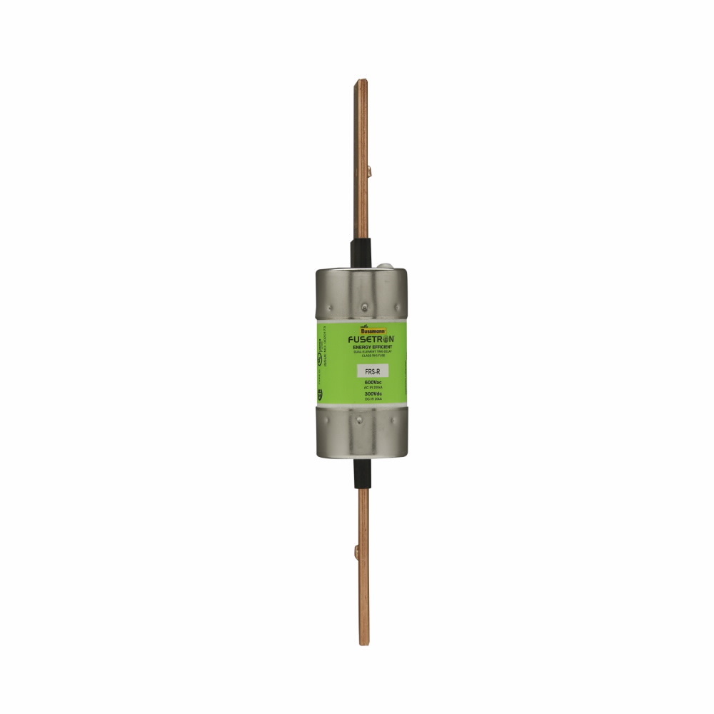 Eaton Bussmann series FRS-R fuse, 110 A, Dual, Class RK5, Non-indicating, Blade end x blade end, 10 sec at 500%, 20 kAIC at 300 Vdc,200 kAIC at 600 V, Standard, 600 V, 300 Vdc