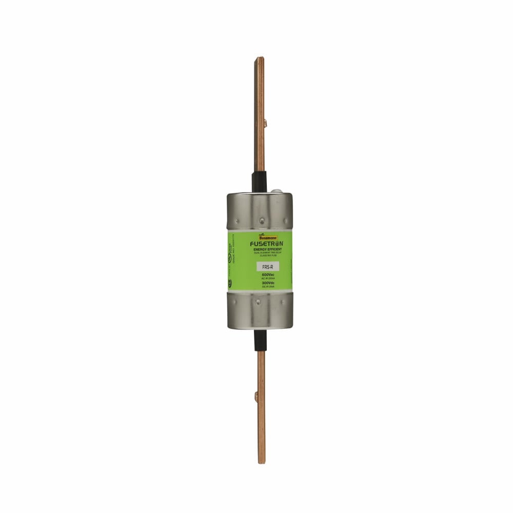 Eaton Bussmann series FRS-R fuse, 150 A, Dual, Class RK5, Non-indicating, Blade end x blade end, 10 sec at 500%, 20 kAIC at 300 Vdc,200 kAIC at 600 V, Standard, 600 V, 300 Vdc