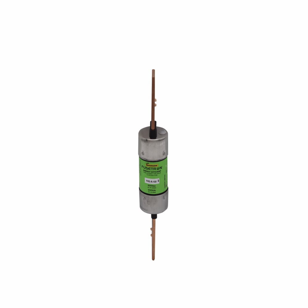 Eaton Bussmann series FRS-R fuse, 90 A, Dual, Class RK5, Non-indicating, Blade end x blade end, 10 sec at 500%, 20 kAIC at 300 Vdc,200 kAIC at 600 V, Standard, 600 V, 300 Vdc