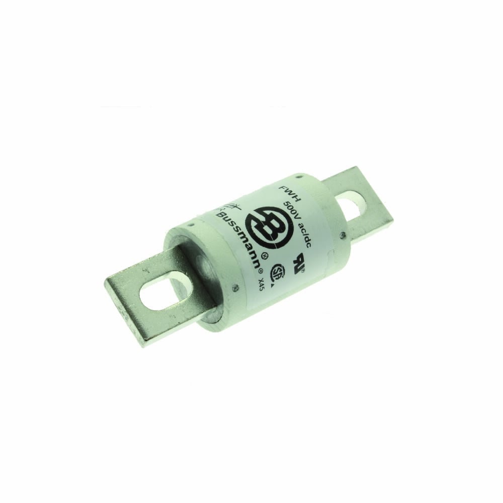 Eaton Bussmann series FWH high speed fuse, 1000 Vac, 800 Vdc, 1600A, 200 kAIC at 1000 Vac, 50 kAIC at 500 Vdc, None, High speed fuse, Blade end X blade end, Stud
