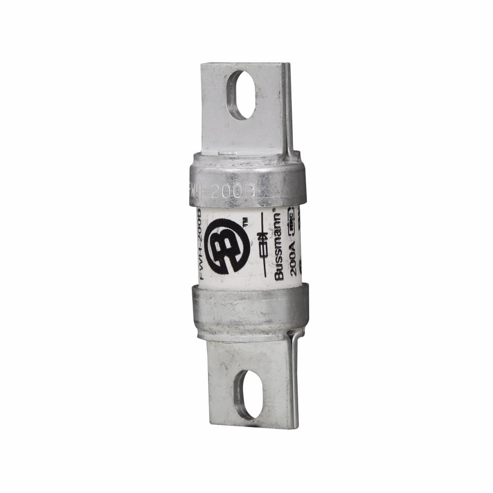Eaton Bussmann series FWH high speed fuse, 1000 Vac, 800 Vdc, 175A, 200 kAIC at 1000 Vac, 50 kAIC at 500 Vdc, None, High speed fuse, Blade end X blade end, Stud