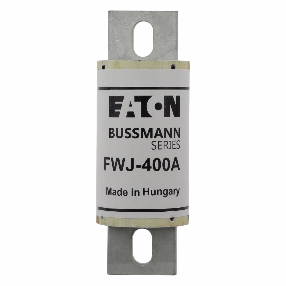 Eaton Bussmann series FWJ high speed fuse, 300A, 25 kAIC (35-200A), 100 kAIC (250-2000A), 50 kAIC at 800 Vdc (35-200A, 450-600A), None, High speed fuse, Blade end X blade end, Stud