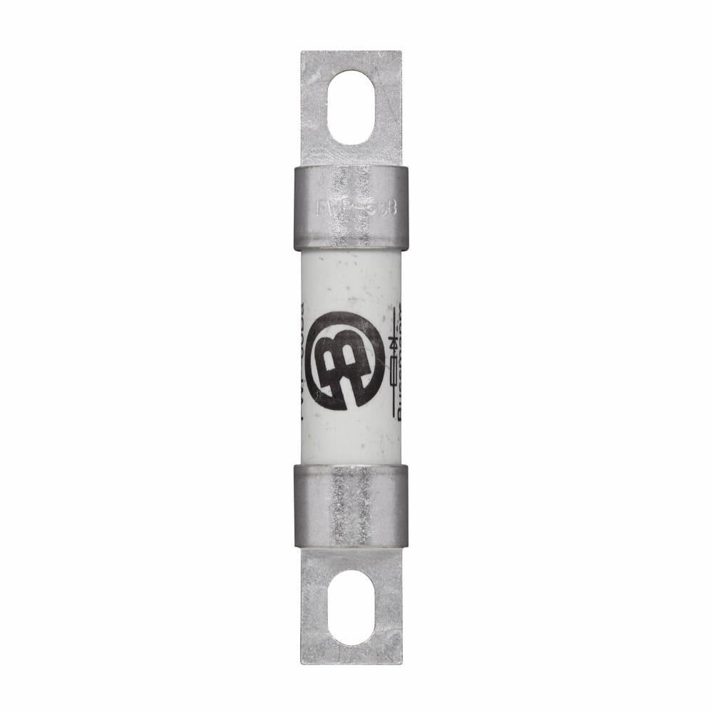 Eaton Bussmann series FWP high speed fuse, 250 Vac/dc, 50A, 200 kAIC Vac, 50 kAIC at 700 Vdc, None, High speed fuse, Blade end X blade end, Stud