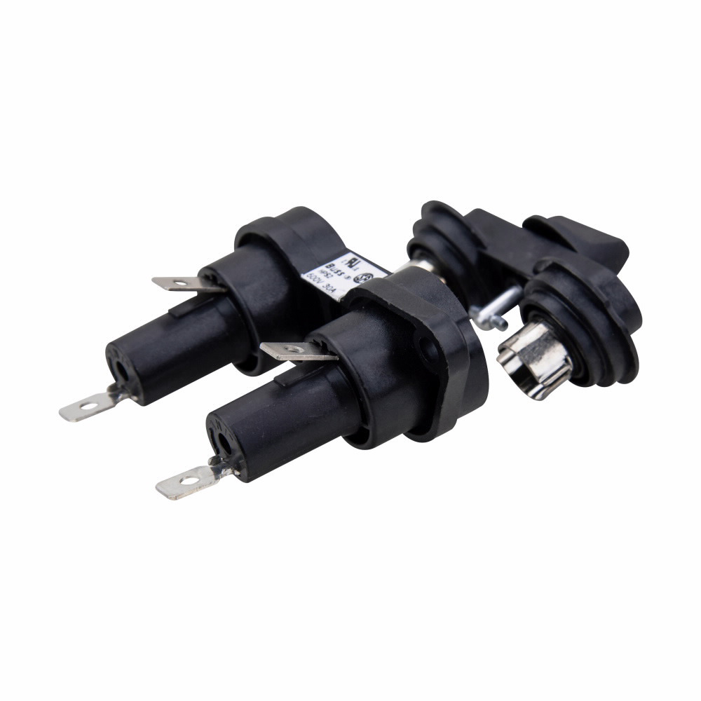 Eaton Bussmann series HPS panel mount fuse holder, 1/4 In Quick Connect Terminal
