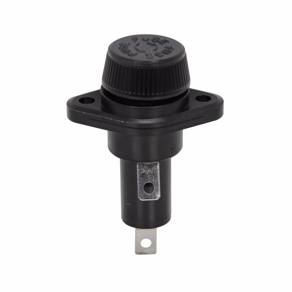 Eaton Bussmann series HPS panel mount fuse holder, 600V, 15A, 1/4 In Quick Connect Terminal, EE