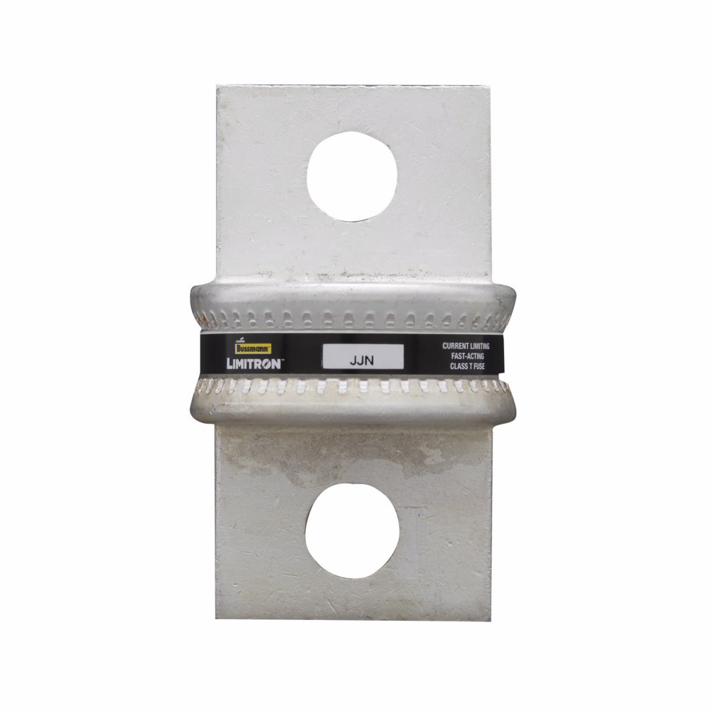 Eaton Bussmann series JJN fuse, Current-limiting very fast acting fuse, VFD line protection, 800 A, Class T, Non-indicating, Bolted blade end x bolted blade end, 100 kAIC at 170 Vdc,200 kAIC at 300 V, Standard, 1, 300 V, 170 Vdc