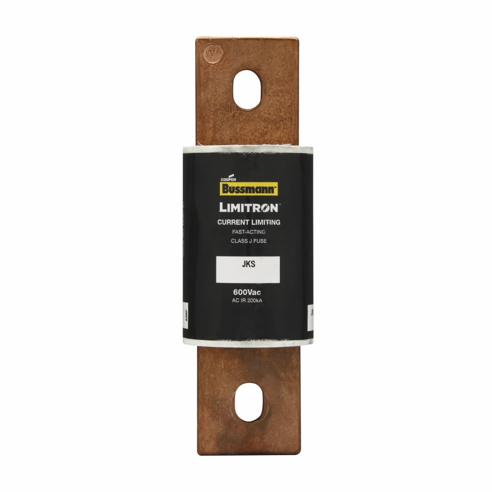 Eaton Bussmann series JKS fuse, LIMITRON Fast-acting fuse, Power panelboards, machinery disconnects, 600 A, 1, Class J, Non-indicating, Bolted blade end x bolted blade end, 200 kAIC at 600 Vac, Standard, 1, 600 V
