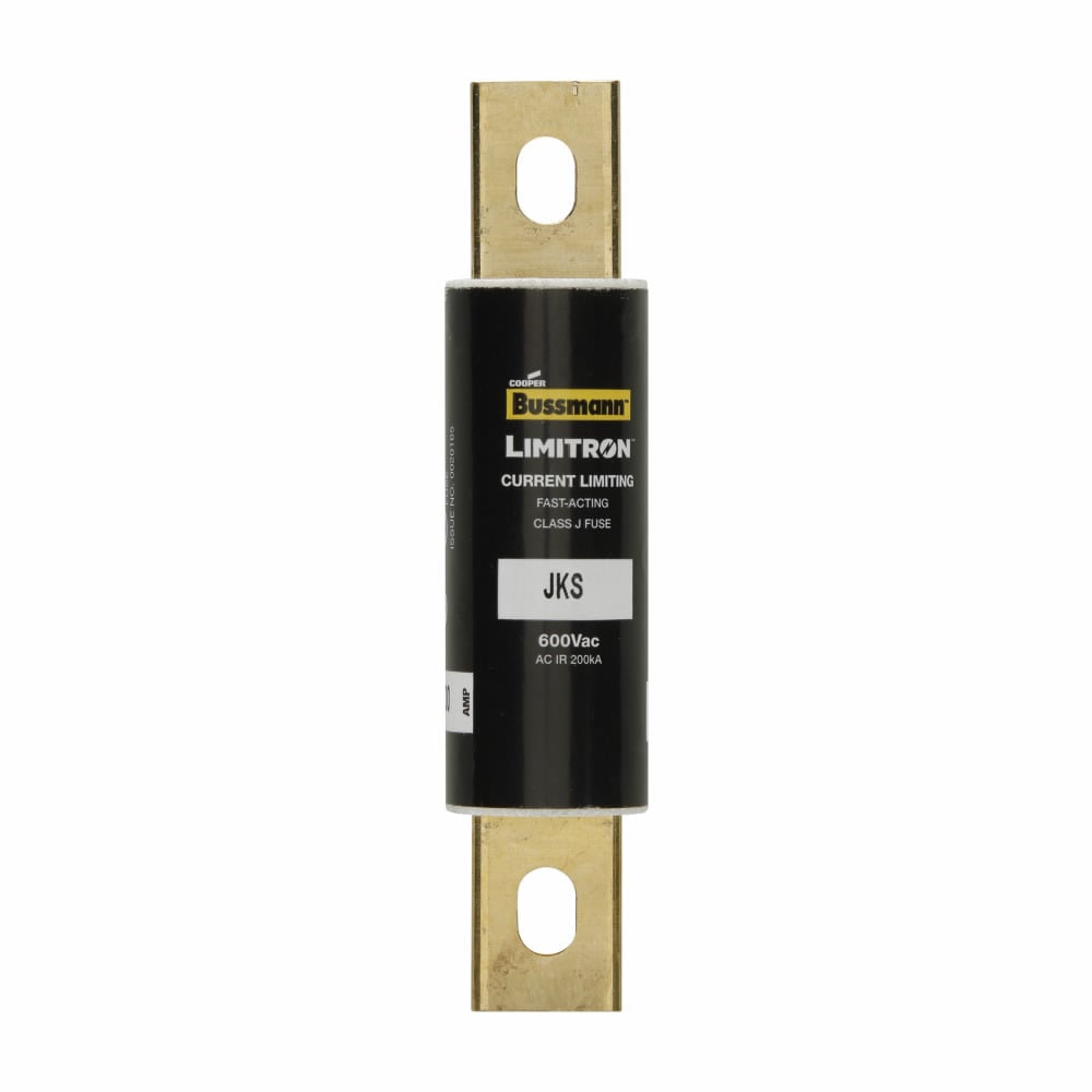 Eaton Bussmann series JKS fuse, LIMITRON Fast-acting fuse, Power panelboards, machinery disconnects, 80 A, 1, Class J, Non-indicating, Bolted blade end x bolted blade end, 200 kAIC at 600 Vac, Standard, 5, 600 V