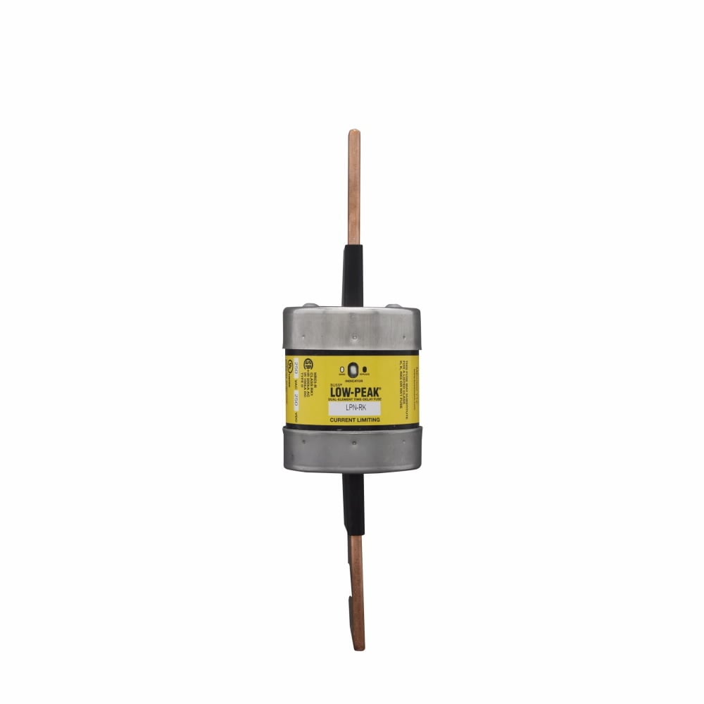 Eaton Bussmann series LPN-RK fuse, Low-peak fuse, 600 A, Dual, Class RK1, With Indicator, Blade end x blade end, Time delay,Current-limiting, 300 kAIC at 250 V,100 kAIC at 250 Vdc, Standard, 1, 250 V, 250 Vdc