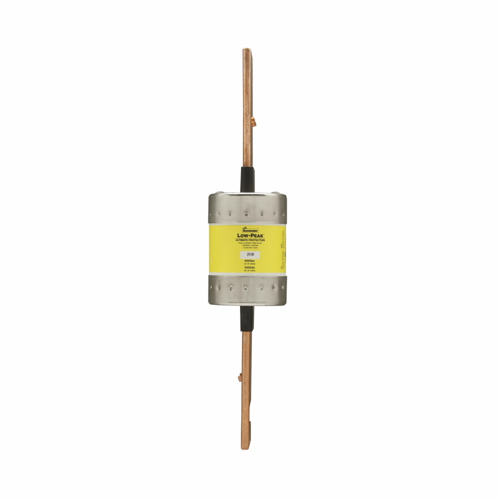Eaton Bussmann series LPS-RK fuse, Low-peak fuse, 225 A, Dual, Class RK1, Non-indicating, Blade end x blade end, Time delay,Current-limiting, 100 kAIC at 300 Vdc,300 kAIC at 600 V, Standard, 1, 600 V, 300 Vdc