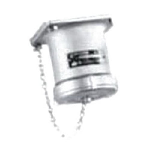 Grounding Style 2 AE Series Screw Cap Receptacle; 60 Amp, 600 Volt AC/250 Volt DC, 4-Pole, 3-Wire, Pressure Wire Terminal