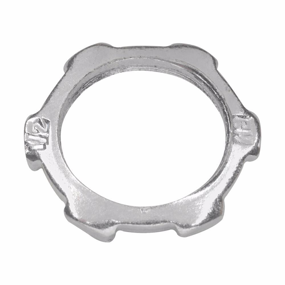 11X Thin Construction Conduit Locknut, 1/2 in, For Use With Rigid/IMC Conduit, Steel
