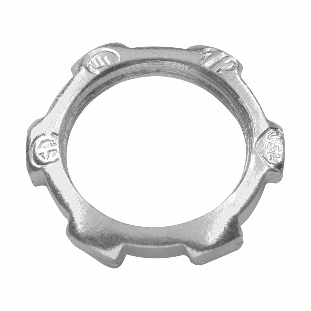Eaton Crouse-Hinds series rigid/IMC conduit locknut, Steel, 1"