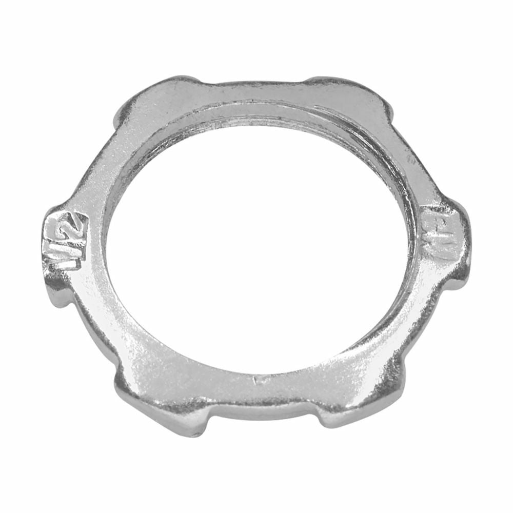 Eaton Crouse-Hinds series thin construction locknut, Rigid/IMC, Steel, 3-1/2"