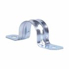 Eaton Crouse-Hinds series EMT strap, EMT and rigid/IMC, Galvanized steel, 3-1/2", Two hole
