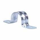 Eaton Crouse-Hinds series EMT strap, Galvanized steel, 1", Two hole