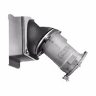 Eaton Crouse-Hinds series Arktite AREA receptacle assembly, 200A, Four-wire, four-pole, 50-400 Hz, Style 1, Copper-free aluminum, Spring door, Crimp/solder, 2-1/2", 600 Vac/250 Vdc, 0.75"