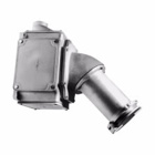 Eaton Crouse-Hinds series Arktite AREX receptacle assembly, 400A, Four-wire, four-pole, 50-400 Hz, Style 1, Copper-free aluminum, Spring door, 2-1/2", 600 Vac/250 Vdc, 0.84"