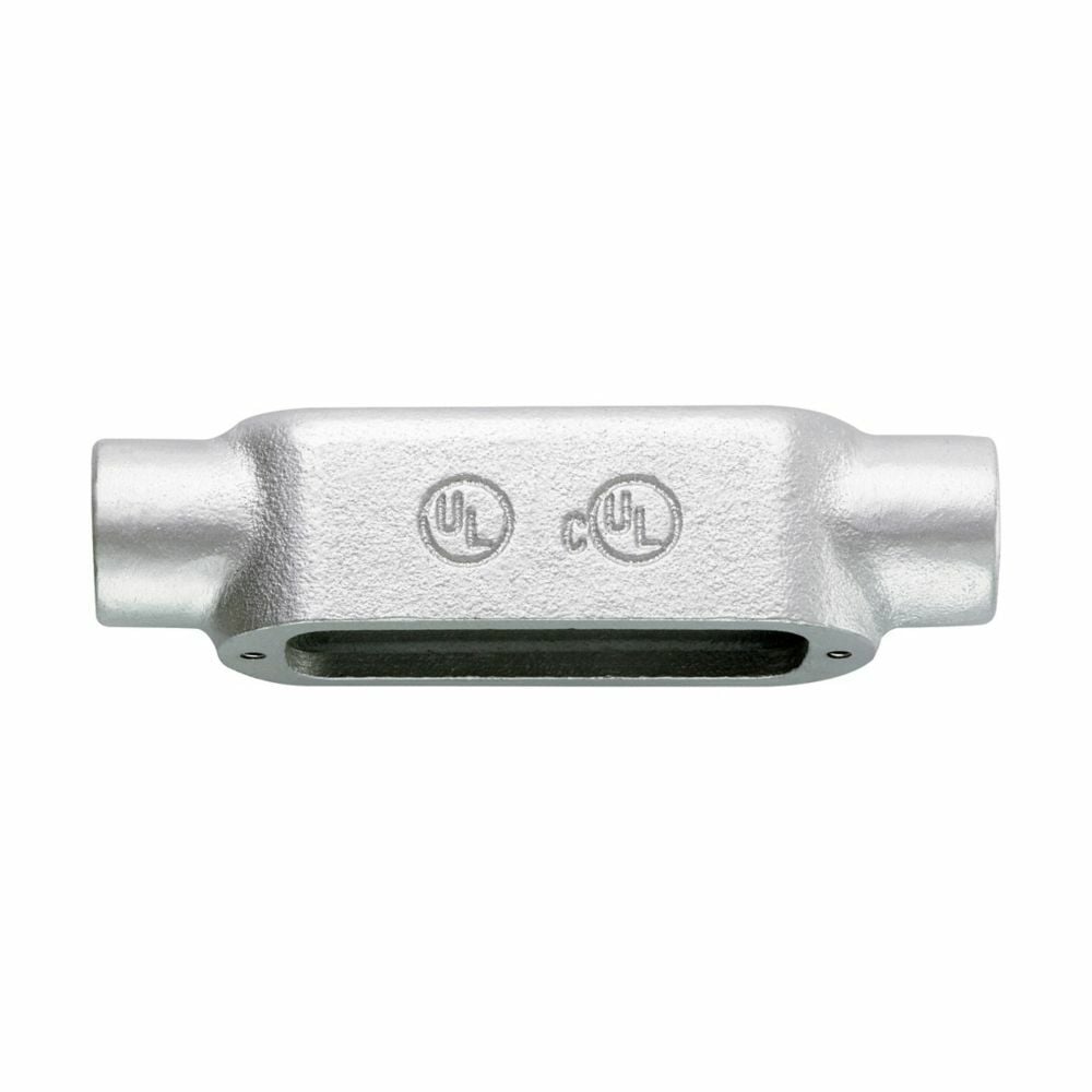 Eaton Crouse-Hinds series Condulet Form 5 conduit outlet body, Malleable iron, C shape, 1"