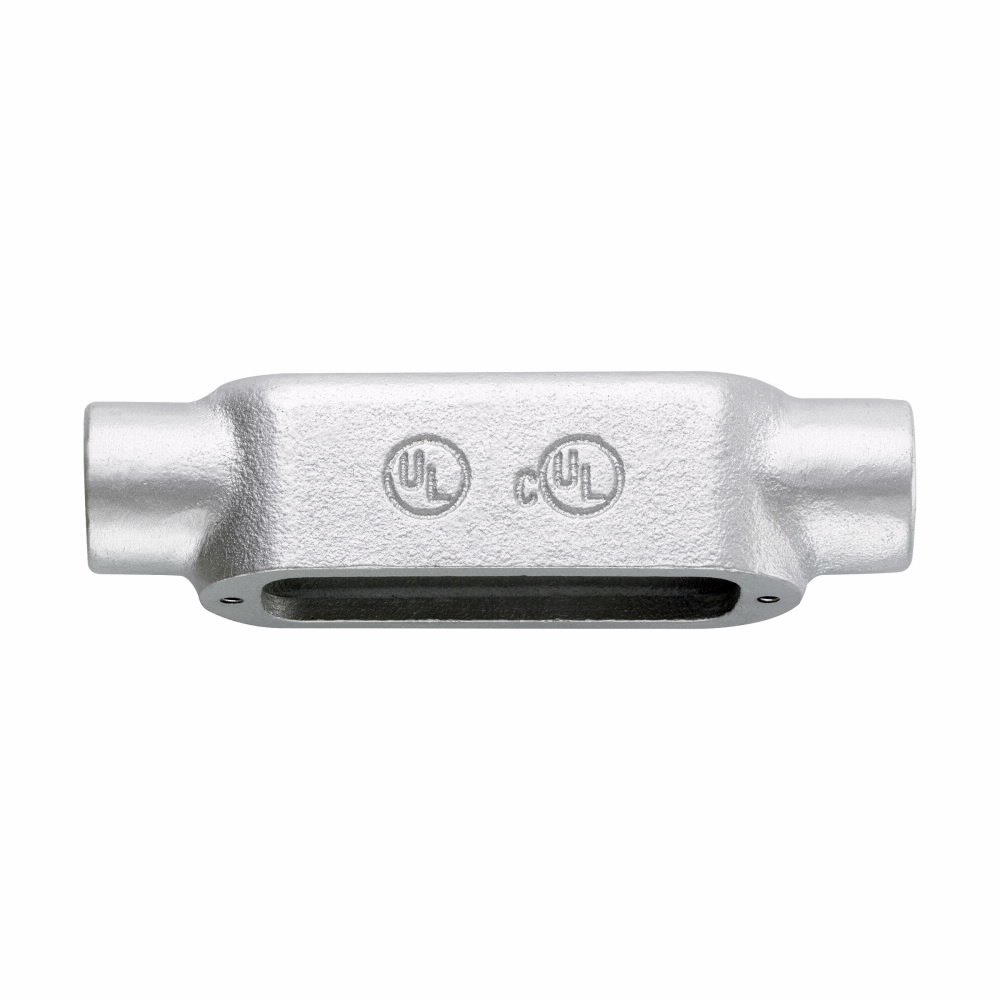 Eaton Crouse-Hinds series Condulet Form 5 conduit outlet body, Malleable iron, C shape, Built-in rollers, 2-1/2"