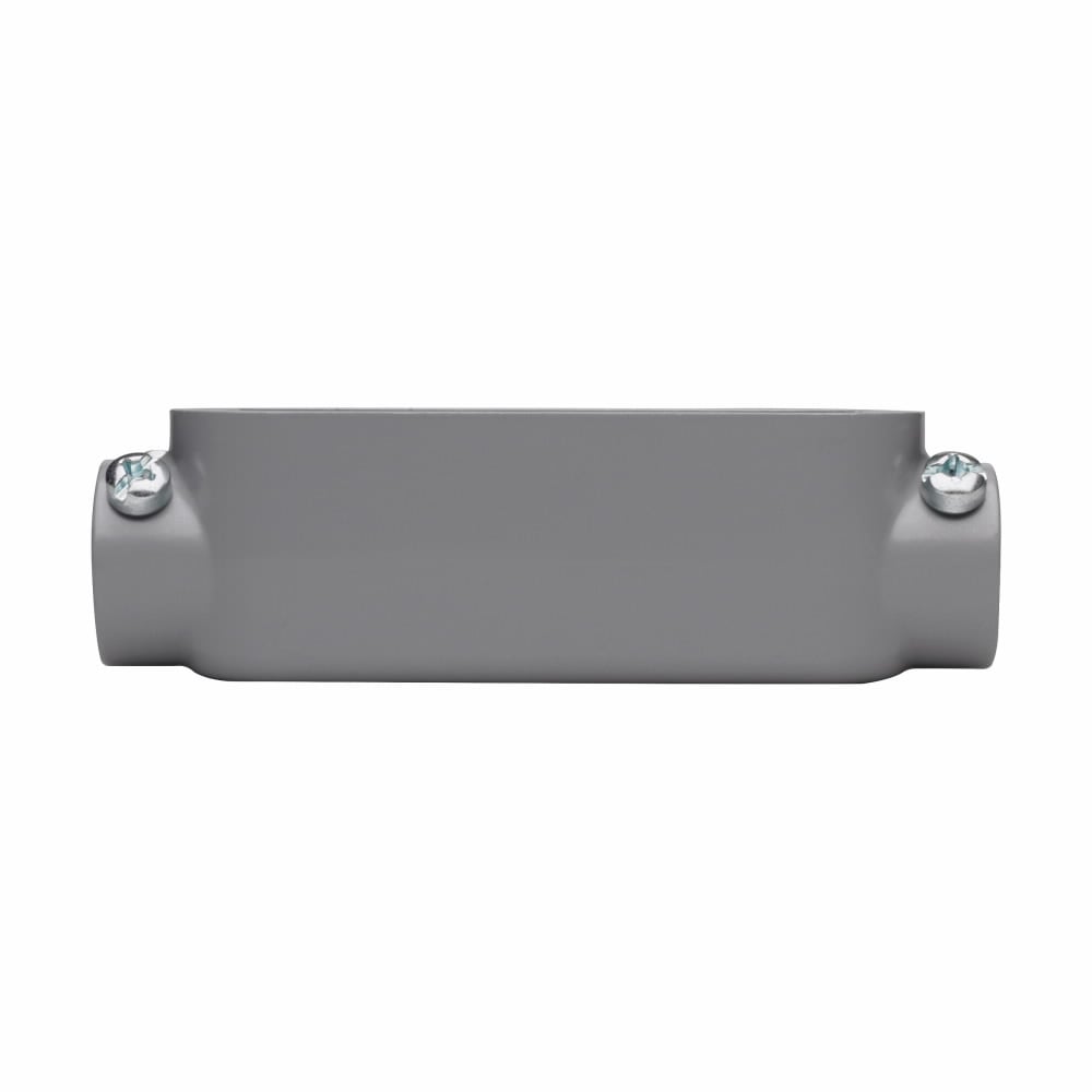Eaton Crouse-Hinds series Condulet Series 5 conduit outlet body, Rigid/IMC, Copper-free aluminum, C shape, Body, traditional cover and gasket, 2-1/2"
