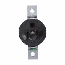 Eaton Crouse-Hinds series CC replacement receptacle, 20A, Two-wire, three-pole, Non-metallic, 5-20R, 125 Vac