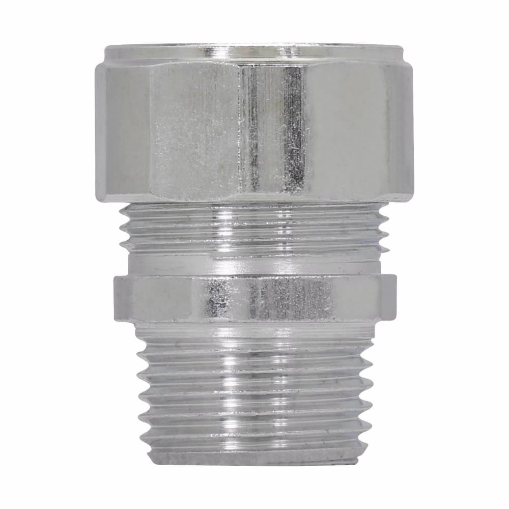 Eaton Crouse-Hinds series CG color-coded cord grip, Cable range min/max: 0.75-0.85", Purple, Straight, Steel, 3/4"