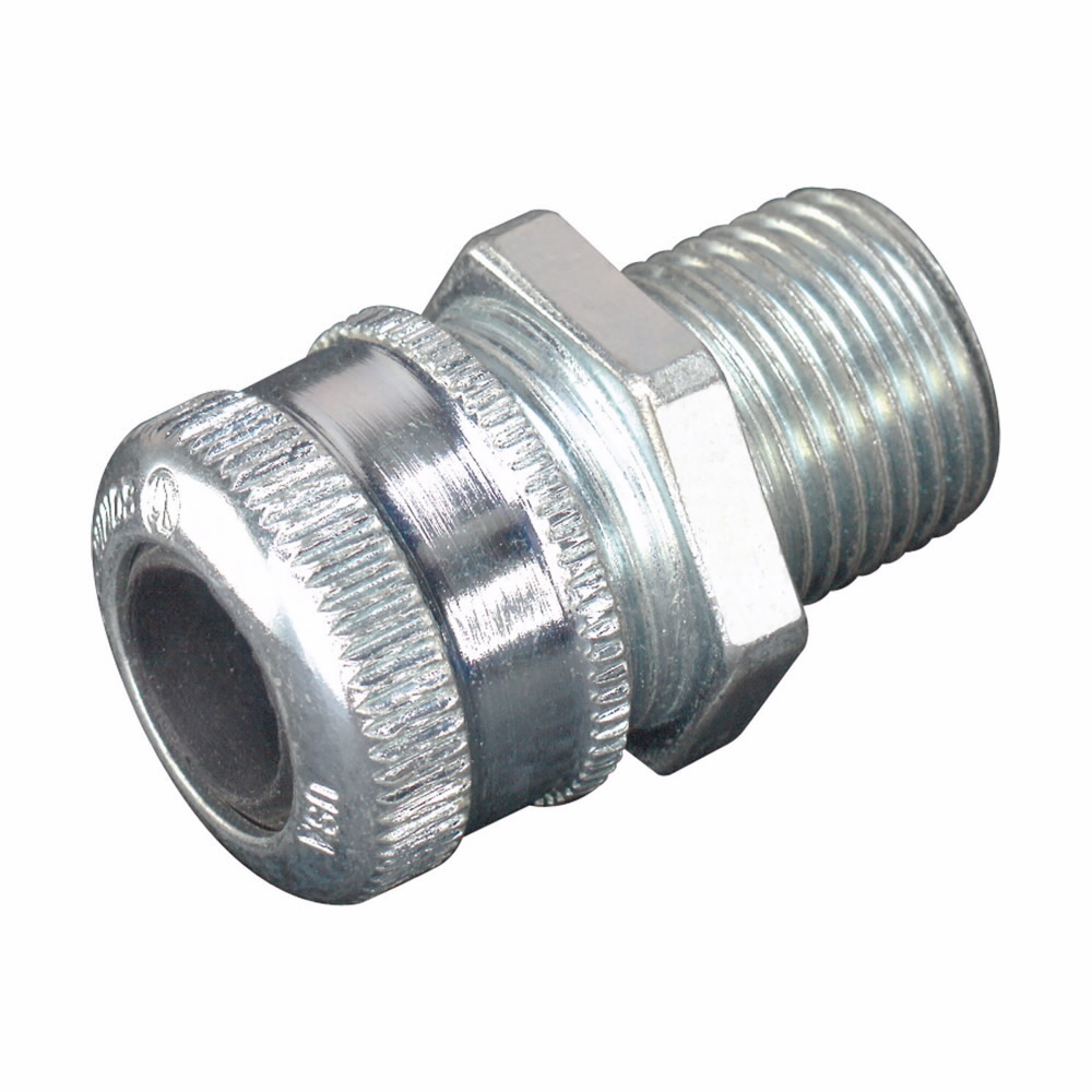 Eaton Crouse-Hinds series CGB cable gland, Cable range min/max: 0.250-0.375", Non-armoured and tray cable, Non-armoured, Aluminum, General purpose, 1/2" NPT