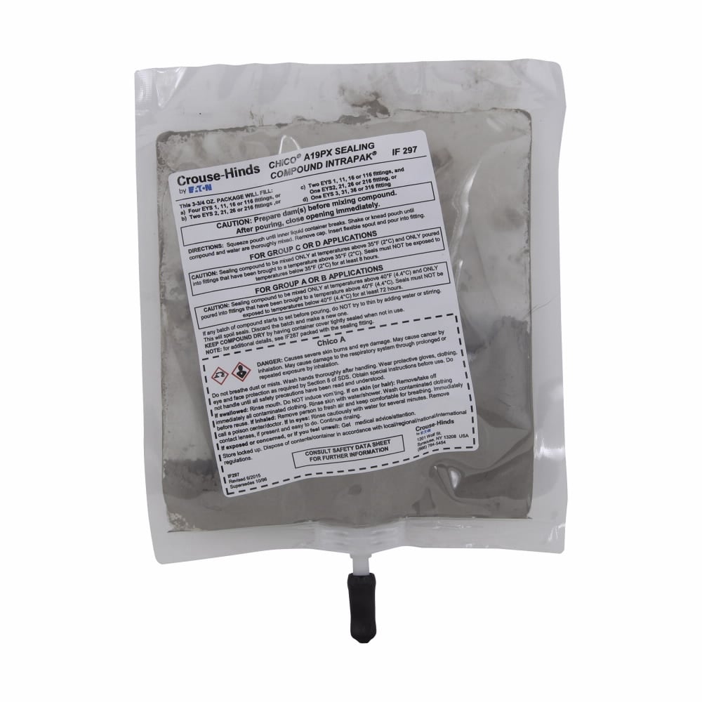 Eaton Crouse-Hinds series Chico A-P Intrapak sealing compound, 5 Cu In, 5 pouches per carton