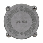 Eaton Crouse-Hinds series Condulet CPS blank cover, Feraloy iron alloy, Form 20
