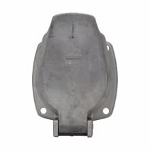 Eaton Crouse-Hinds series Arktite CPS receptacle, 20A, Two-wire, three-pole, Brass contacts, 60-400 Hz, 1 HP, Copper-free aluminum, Spring door, Factory sealed, Delayed action circuit breaking, 125-250 Vac/18 Vdc