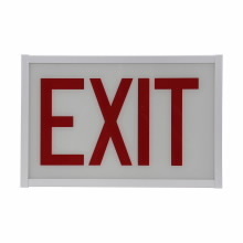 GLASS EXIT SIGN FOR FIXTURE