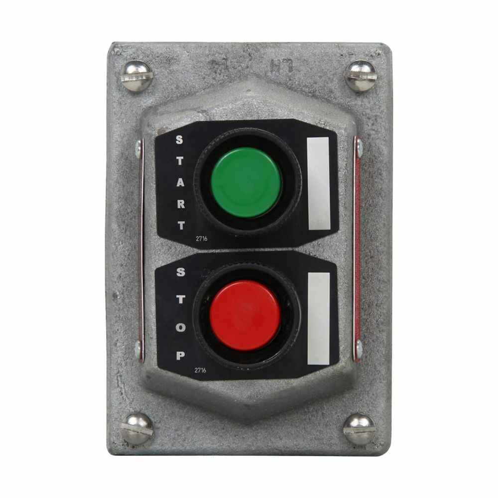 Eaton Crouse-Hinds series FlexStation DS cover, Feraloy iron alloy, Double pushbutton