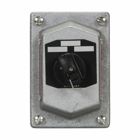 Eaton Crouse-Hinds series DSD selector switch cover and device sub-assembly, 10A, Feraloy iron alloy, 2 position, 2 circuit, Factory sealed, Maintained contact, 600 Vac