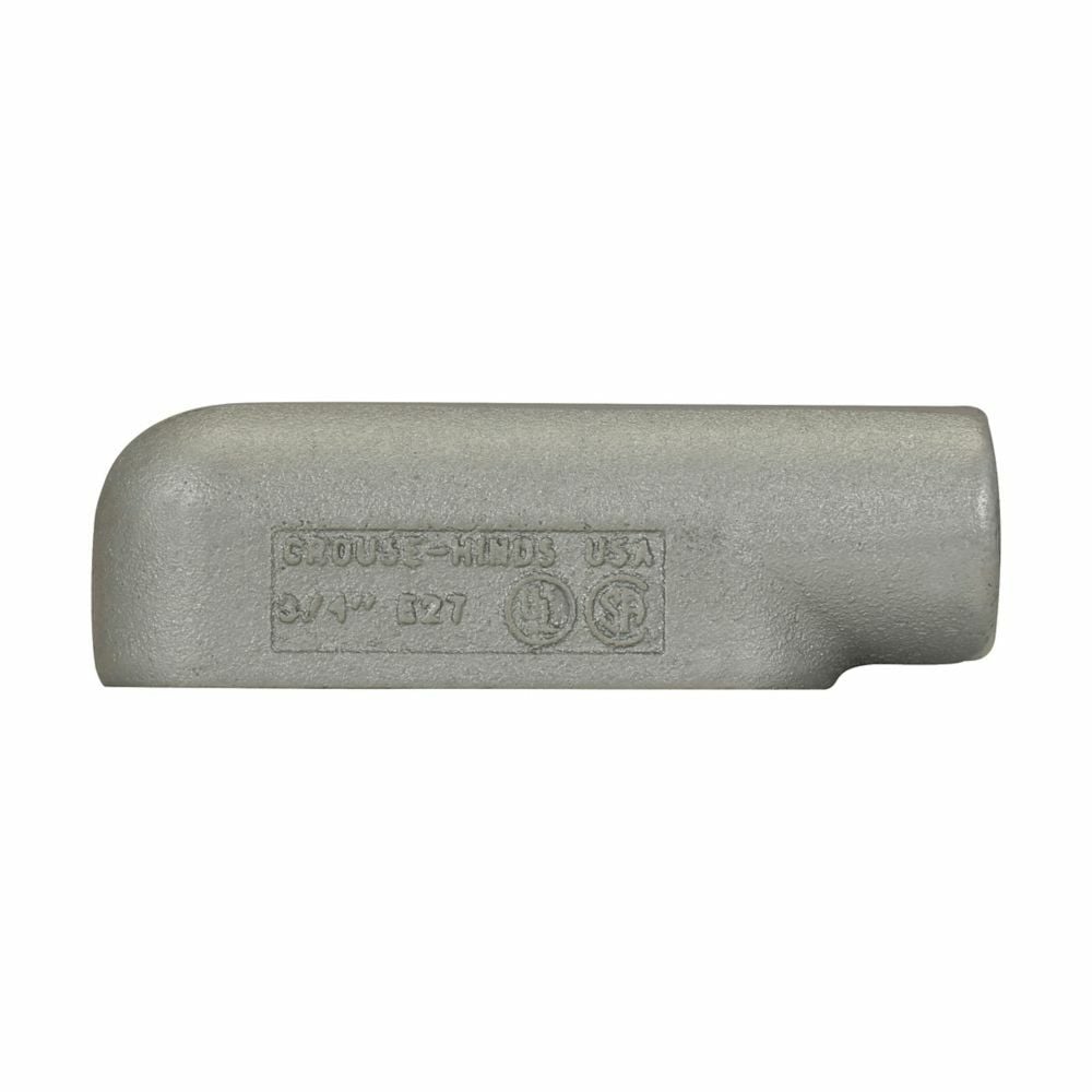 Eaton Crouse-Hinds series Condulet Form 7 conduit outlet body, Feraloy iron alloy, E shape, 3/4"