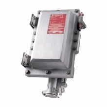 Eaton Crouse-Hinds series Arktite EBBR receptacle enclosure, 30A, Three-wire, four-pole, Solid door, Without breaker, Style 2, Copper-free aluminum, 1-1/2"