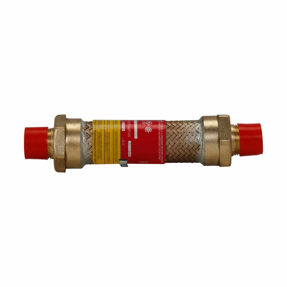 Eaton Crouse-Hinds series ECGJH coupling, 24" flexible length, Male connections both ends, Stainless steel, 1" trade size