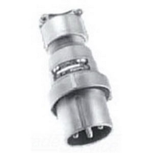 4-Pole Clamping Ring Plug, 600 VAC, 250 VDC, 60 A, 3-Wire