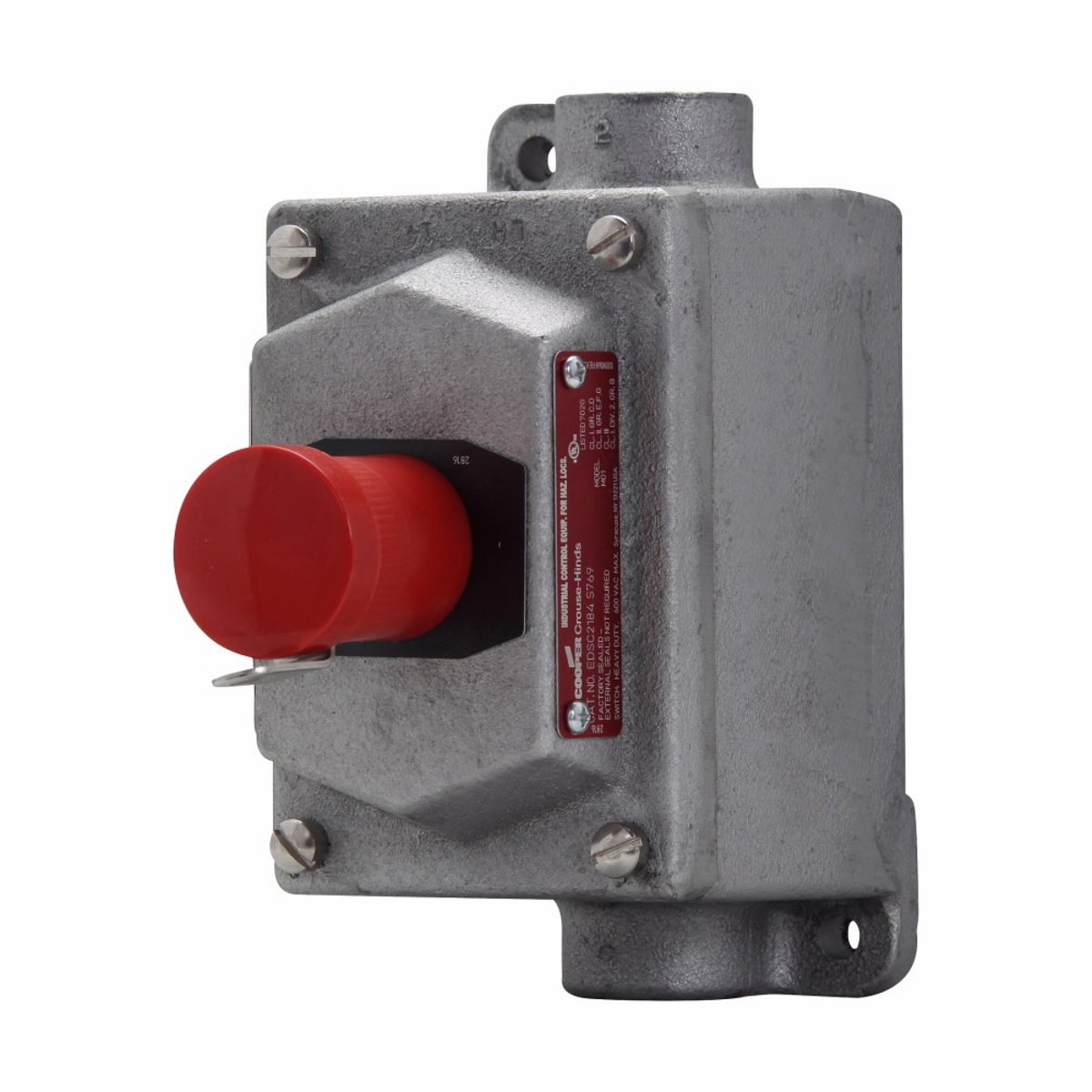 Eaton CrouseHinds series EDS pushbutton control station, With pu