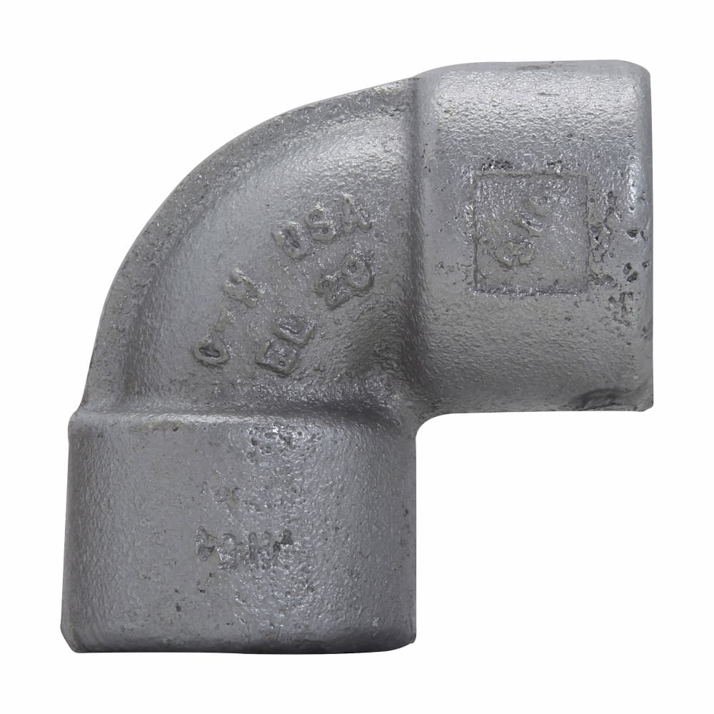 Eaton Crouse-Hinds series EL elbow, Female, Feraloy iron alloy or ductile iron, 90, 3/4"