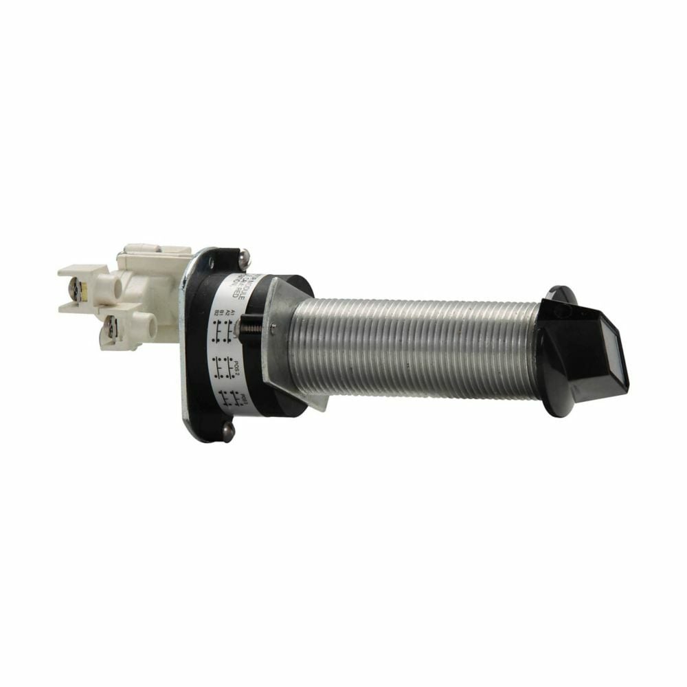 Eaton Crouse-Hinds series EMPS selector switch operator, Short, Three-position selector switch, One contact block