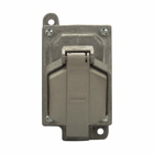 Eaton Crouse-Hinds series Ark-Gard ENR Value receptacle assembly, 20A, Single, 50-400 Hz, Copper-free aluminum, 5-20R, Single-gang, Dead end, 3/4", 125 Vac