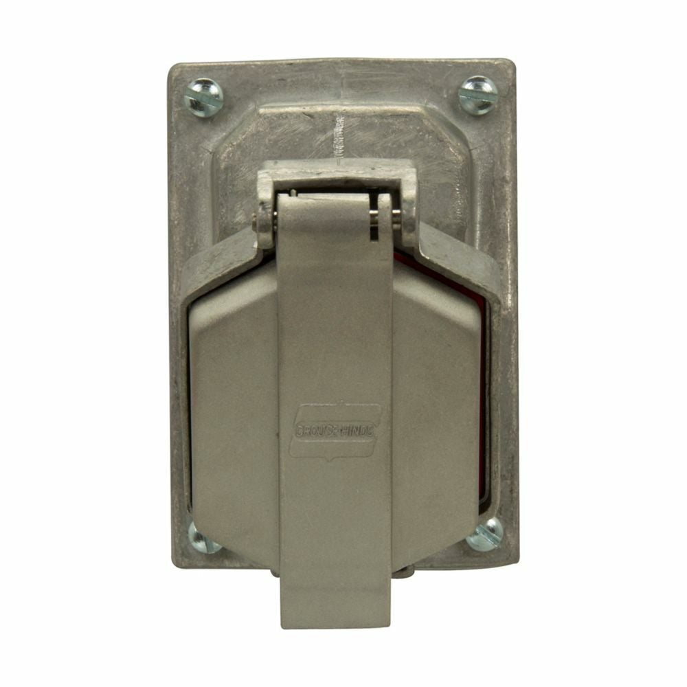 ENR5201 ENR Value Dead End Dust-Ignitionproof Explosionproof Raintight Pin and Sleeve Receptacle Unit, 125 VAC, 20 A, 2 Poles, 3 Wires